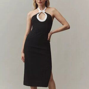 Anthropologie BHLDN High Neck Bow Dress